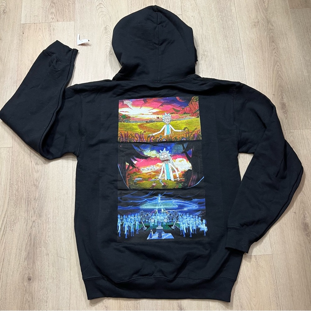 Rick And Morty Hoodie Fleece Pullover